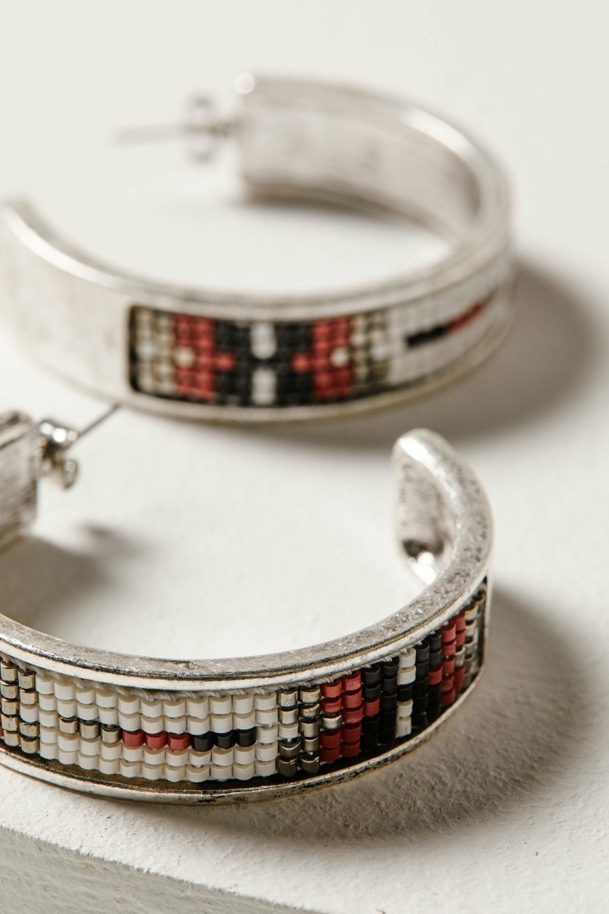 Cheshire Beaded Hoop Earrings