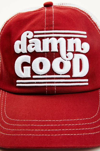 Damn Good Embroidered Mesh-Back Baseball Hat