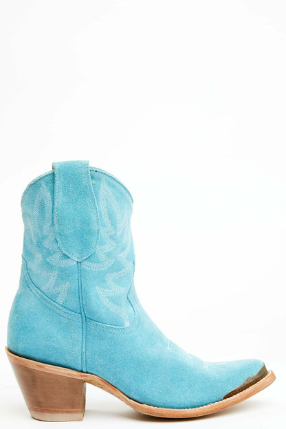 Wheels Bluebird Suede Fashion Western Booties - Round Toe