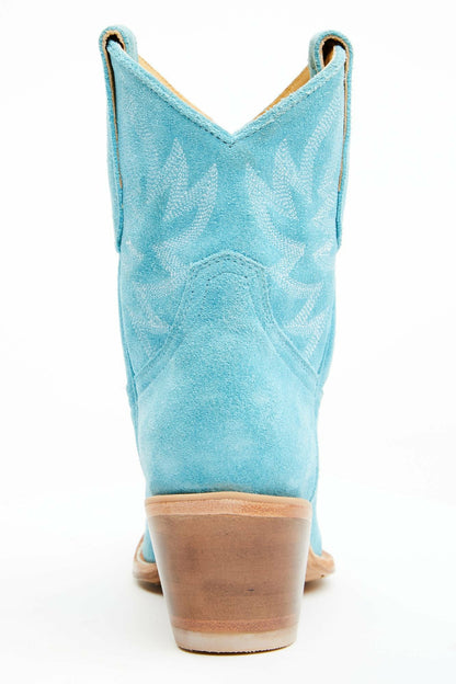 Wheels Bluebird Suede Fashion Western Booties - Round Toe