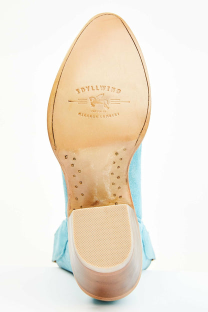 Wheels Bluebird Suede Fashion Western Booties - Round Toe