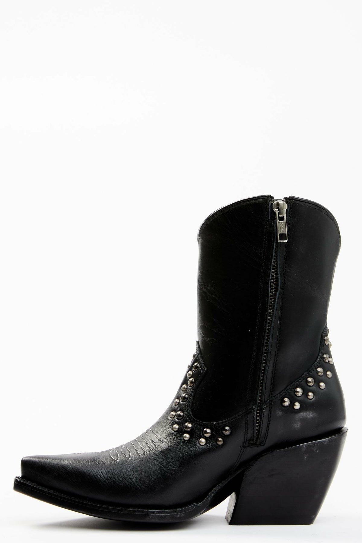 Studded Fringe Day Trip Cowgirl Boots - Snip Toe