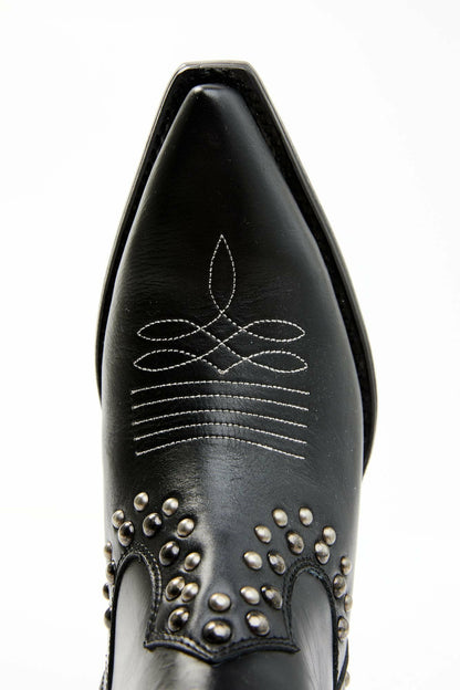 Studded Fringe Day Trip Cowgirl Boots - Snip Toe