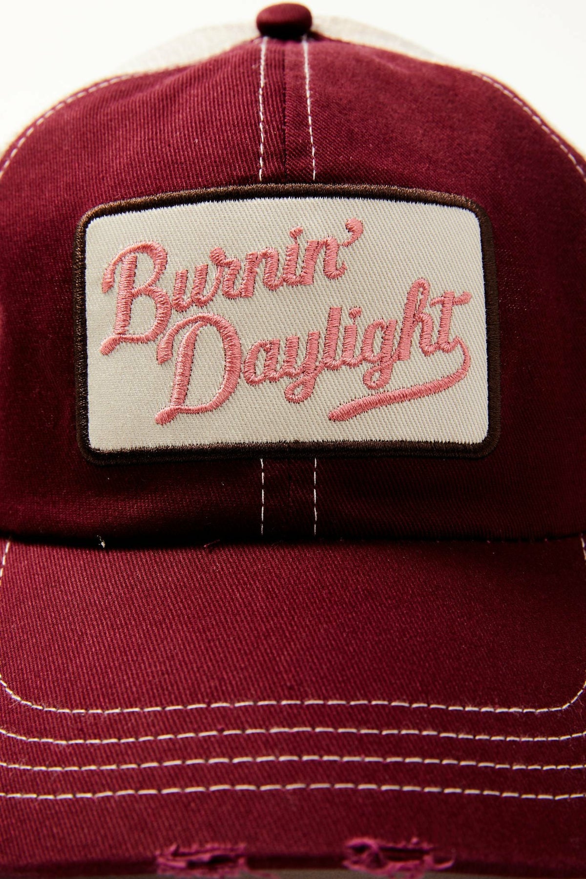Burnin' Daylight Distressed Mesh Back Baseball Hat