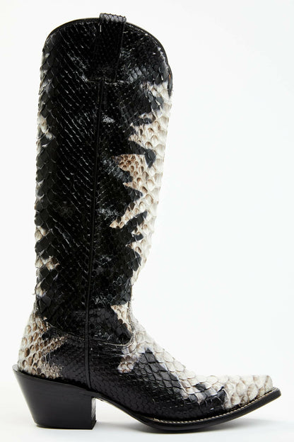 Stunner Exotic Python Western Boots - Snip Toe
