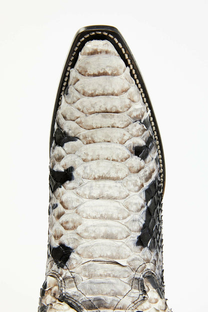 Stunner Exotic Python Western Boots - Snip Toe
