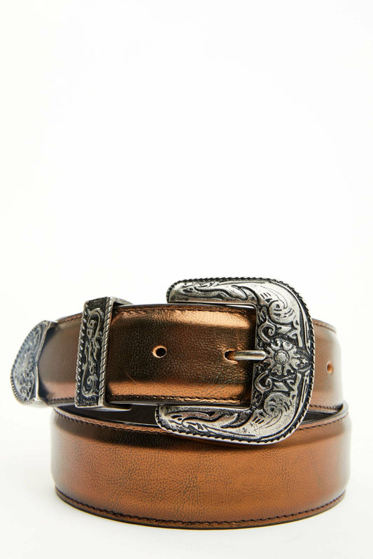 Bronze Patina Western Belt