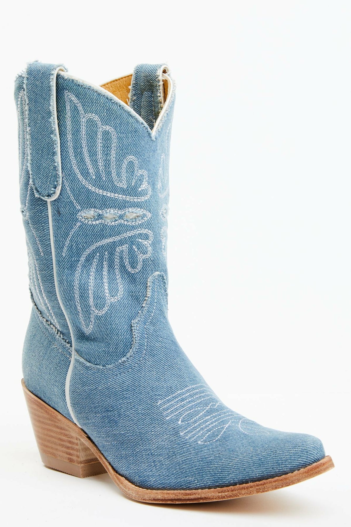 Aces Denim Deux Western Boots - Pointed Toe