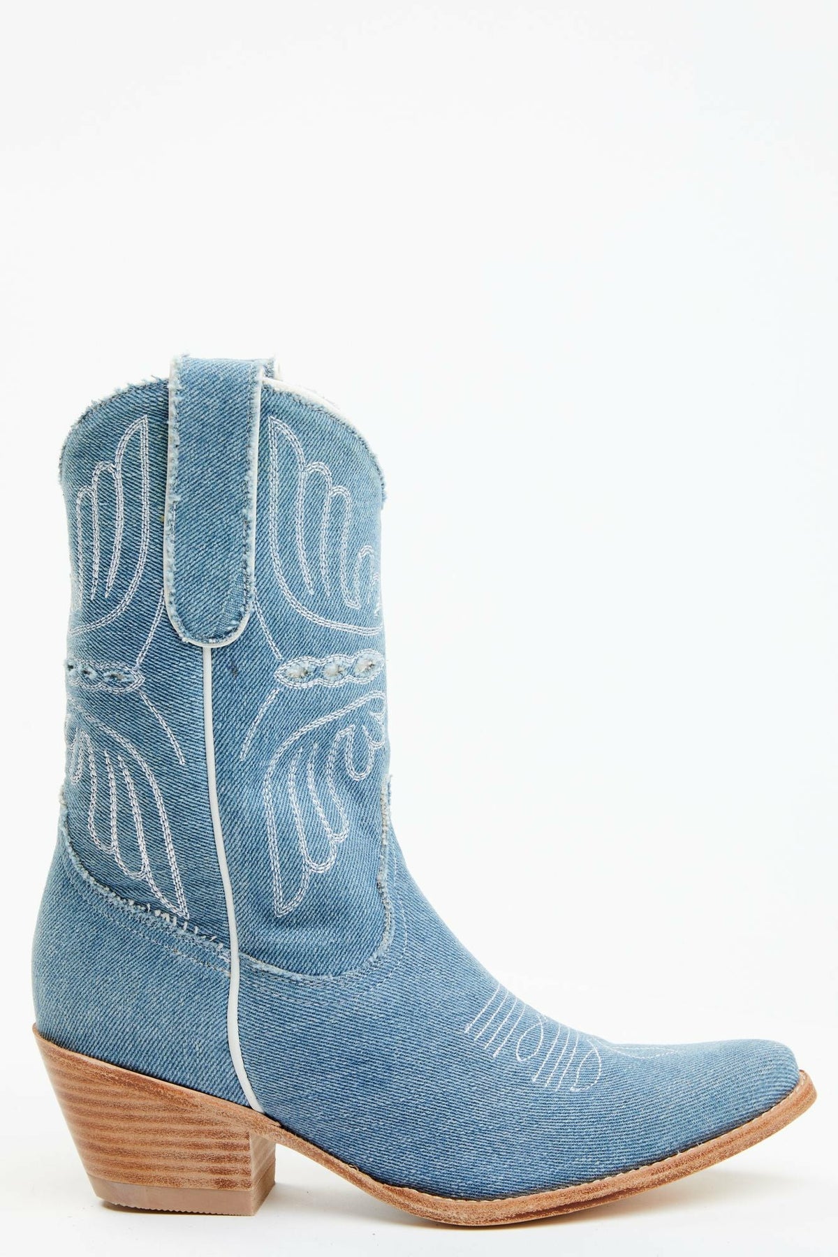 Aces Denim Deux Western Boots - Pointed Toe