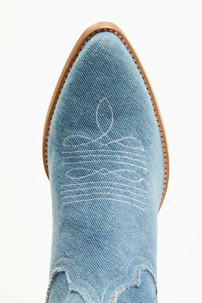 Aces Denim Deux Western Boots - Pointed Toe