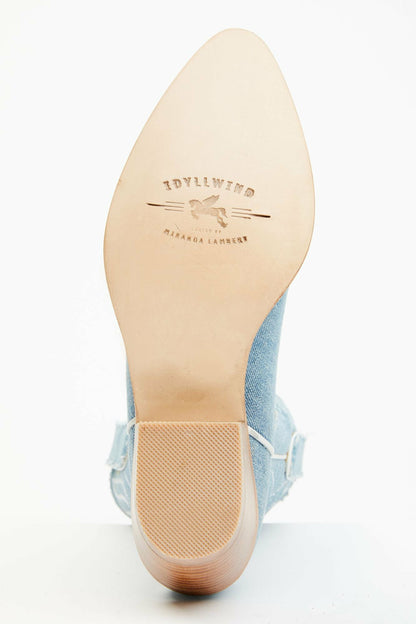 Aces Denim Deux Western Boots - Pointed Toe