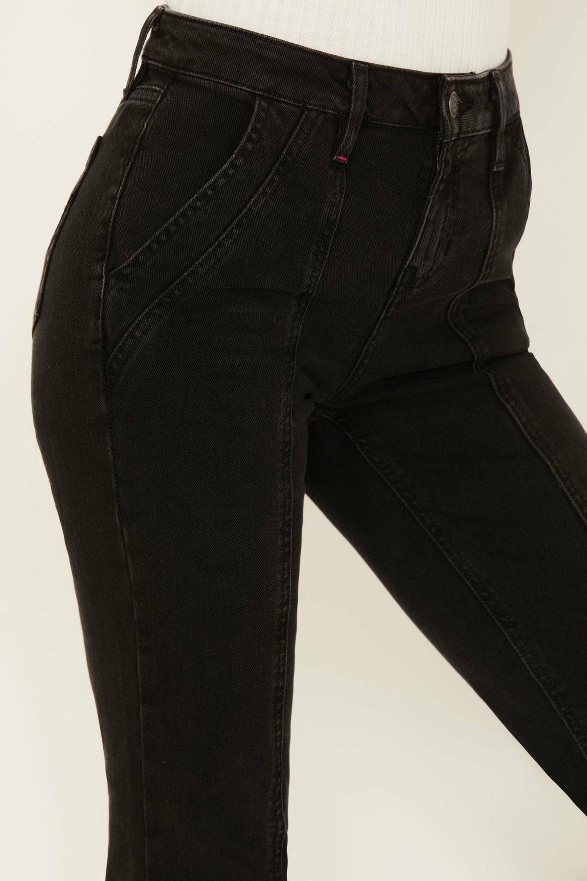 West End Mid Rise Front Seam Rebel Flare Jeans