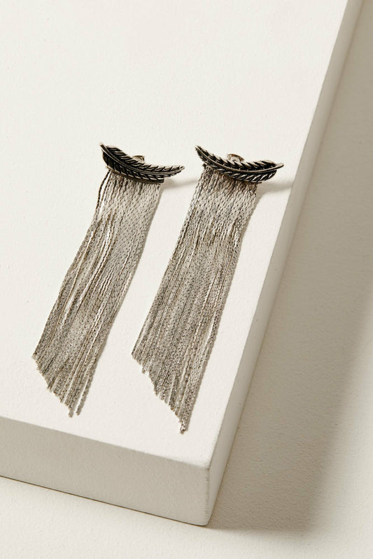 Marion Metal Fringe Earrings
