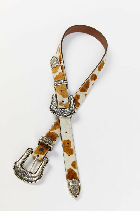 Double Down Western Double Buckle Belt