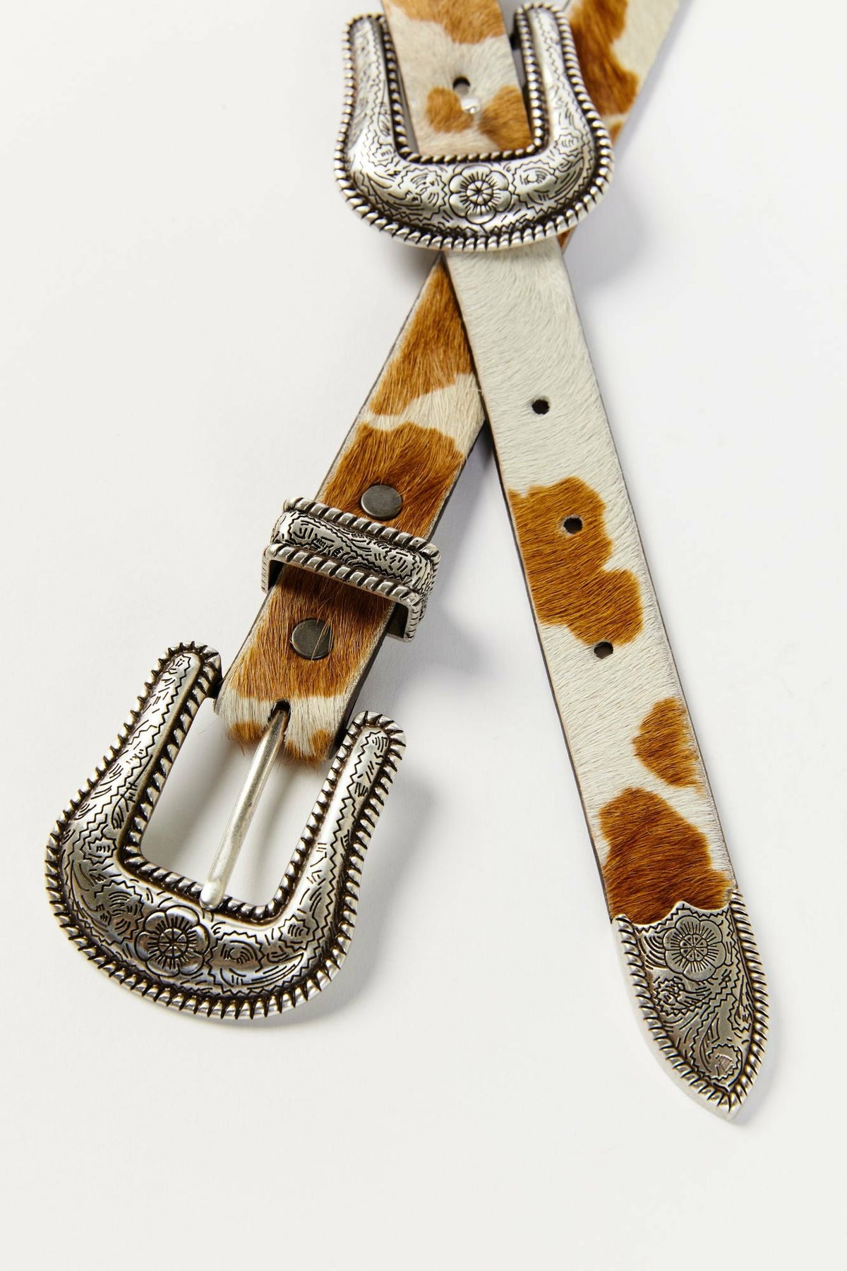 Double Down Western Double Buckle Belt