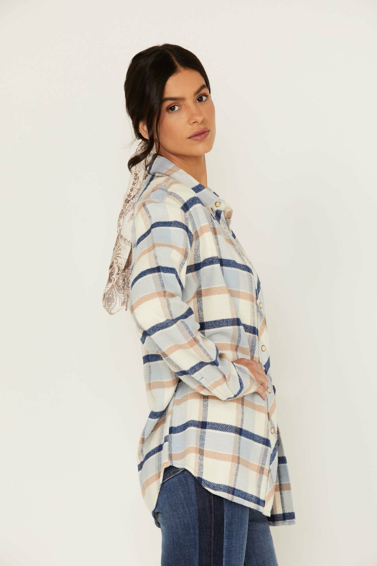 Plaid Print Rendon Flannel Top