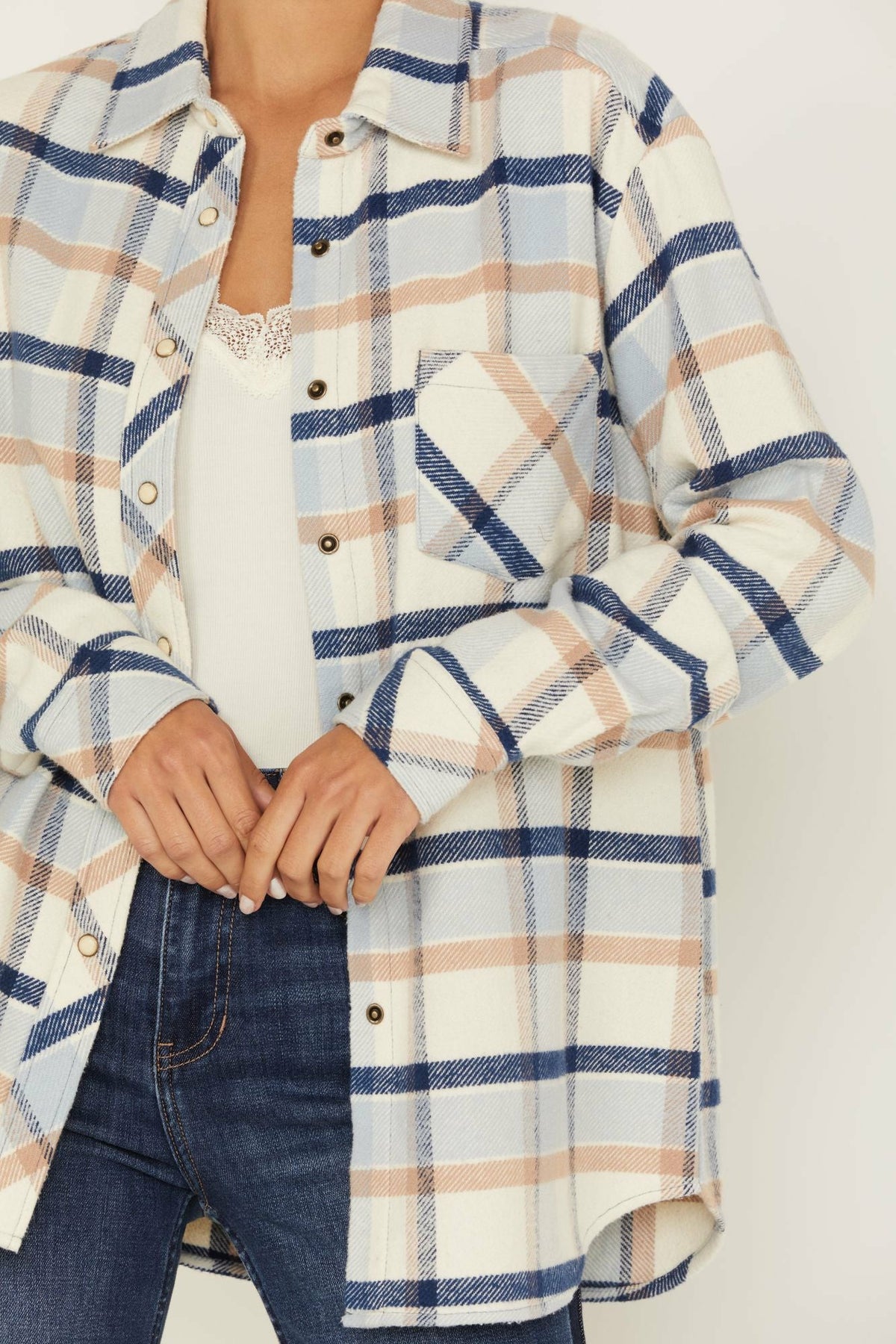 Plaid Print Rendon Flannel Top