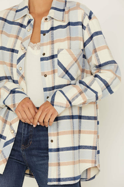 Plaid Print Rendon Flannel Top