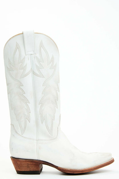 Wheeler Warm White Western Performance Boots - Snip Toe