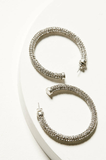 Avalon Silver Hoop Earrings