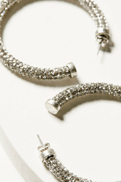 Avalon Silver Hoop Earrings