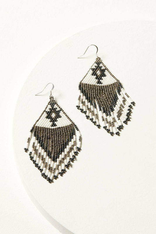 Bianco Beaded Earrings