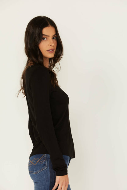 Quitman Studded Henley Top