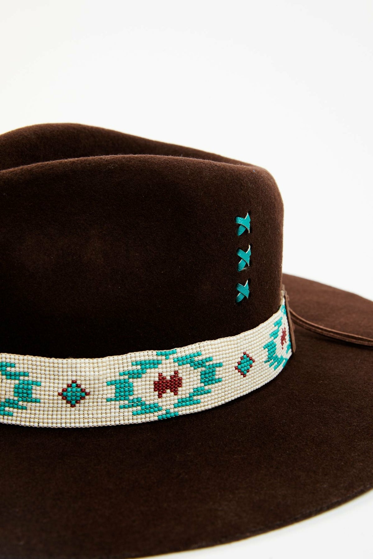 Oxbow Beaded Wool Felt Western Hat