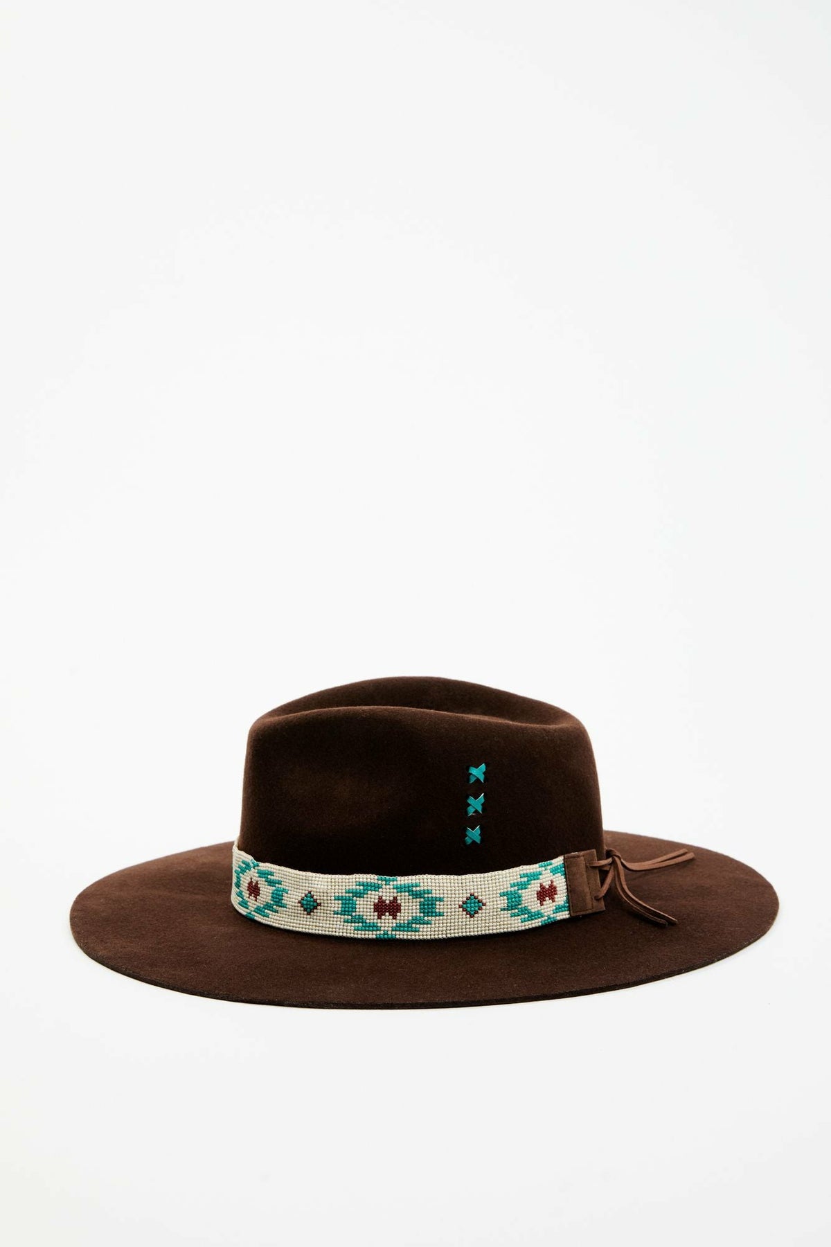 Oxbow Beaded Wool Felt Western Hat