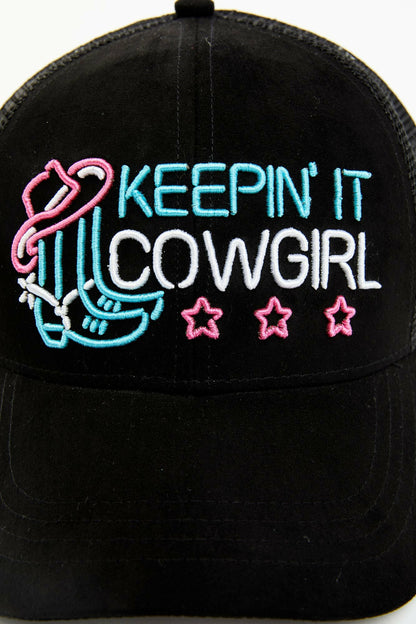 Keepin' It Cowgirl Neon Baseball Hat