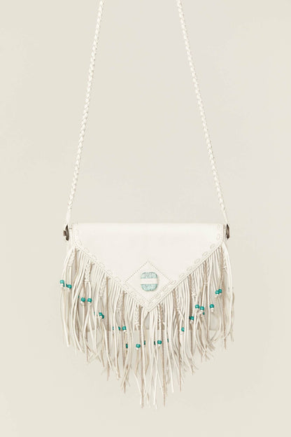 White Hollis Crossbody Handbag