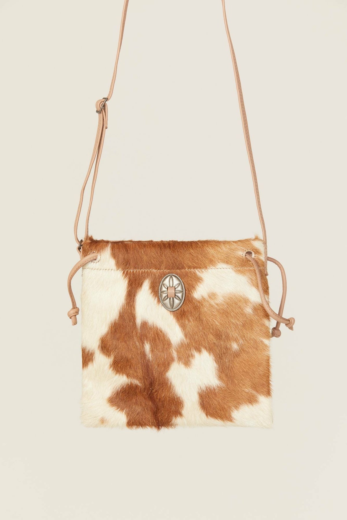 Canyon Ridge Hair-On Cowhide Crossbody Handbag