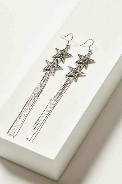 Skyline Star Fringe Earrings
