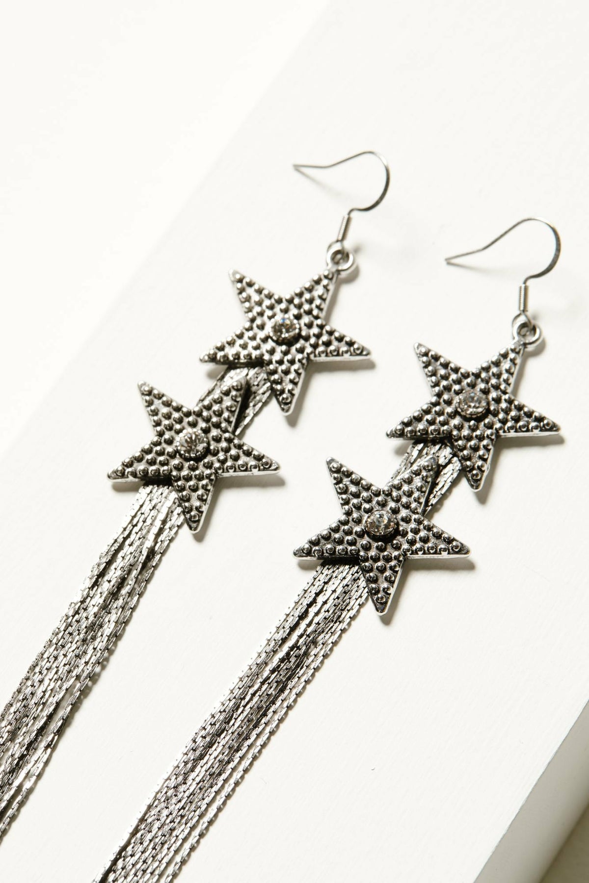 Skyline Star Fringe Earrings