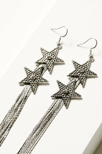 Skyline Star Fringe Earrings