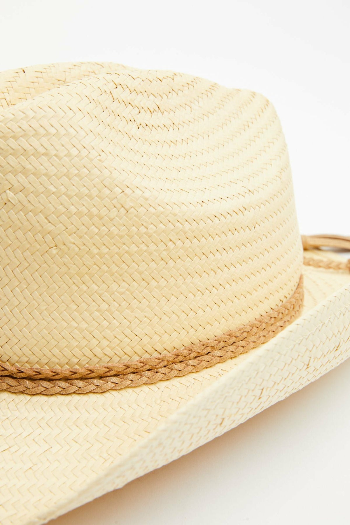 Pioneer Lane Natural Western Straw Hat