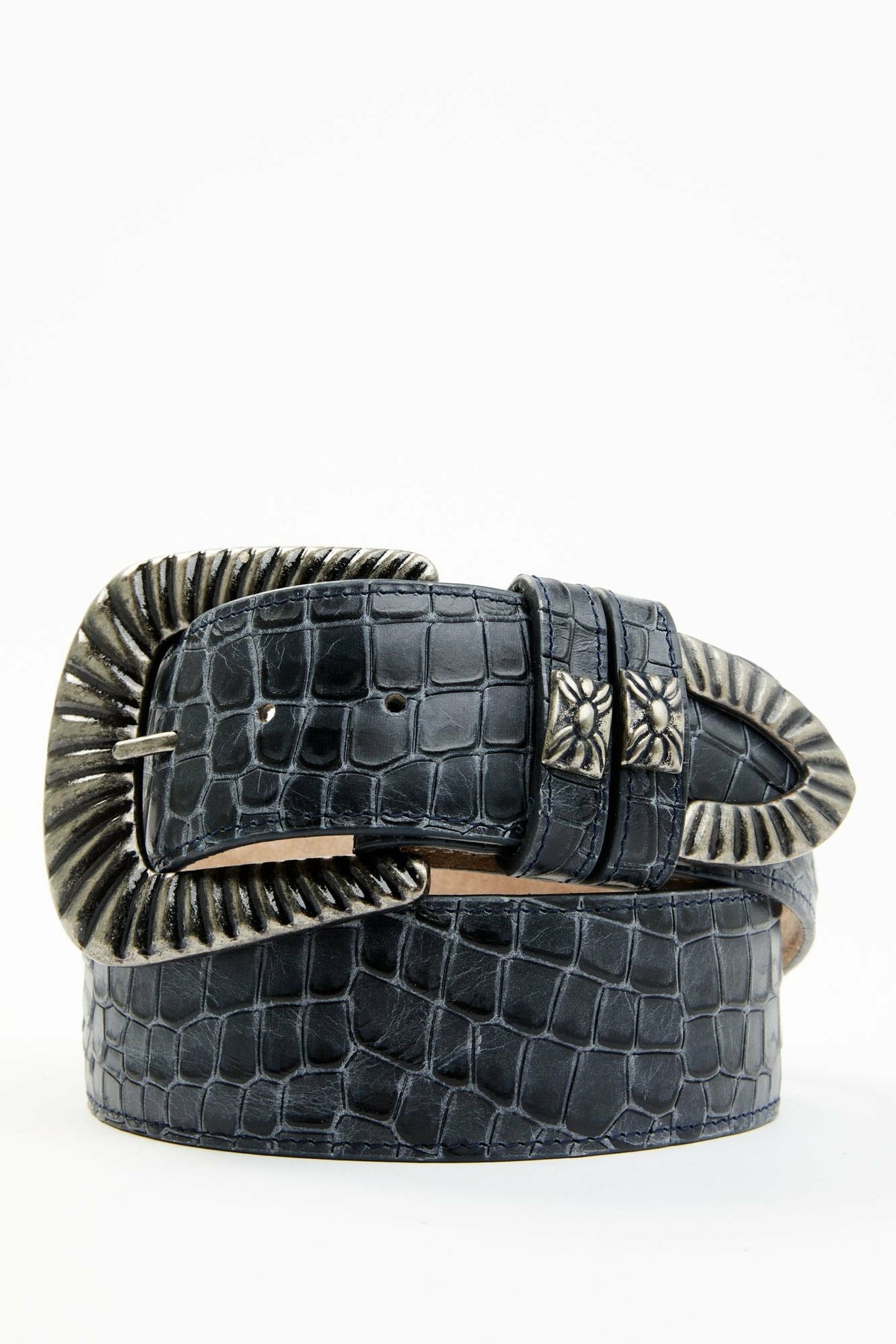 Napier Crocodile Print Western Belt