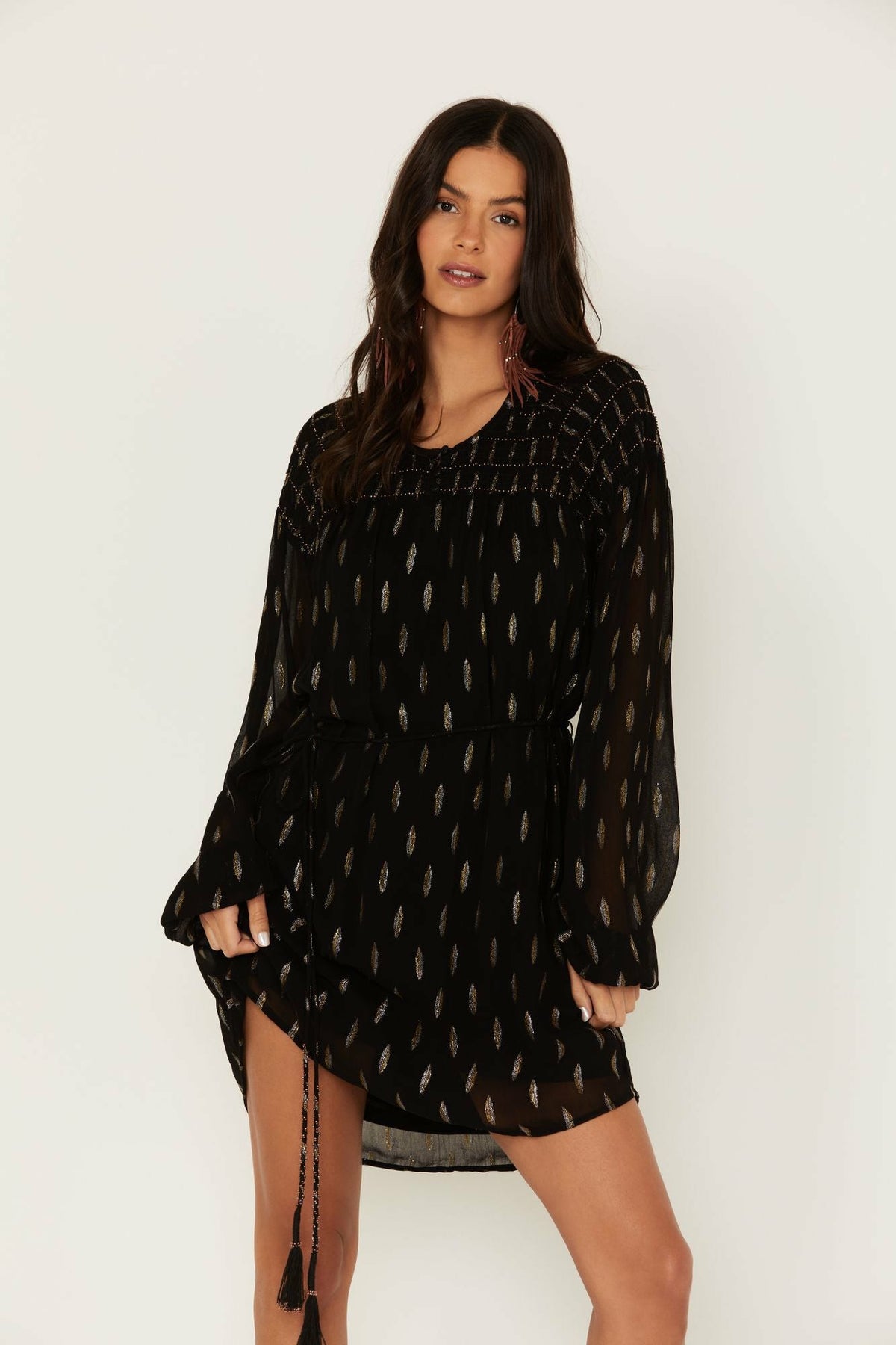 Jolly Metallic Clip Dot Dress