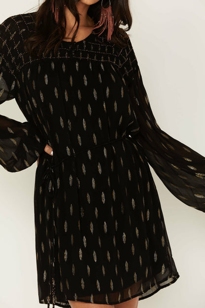 Jolly Metallic Clip Dot Dress