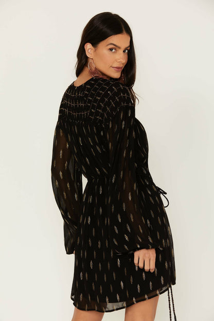 Jolly Metallic Clip Dot Dress