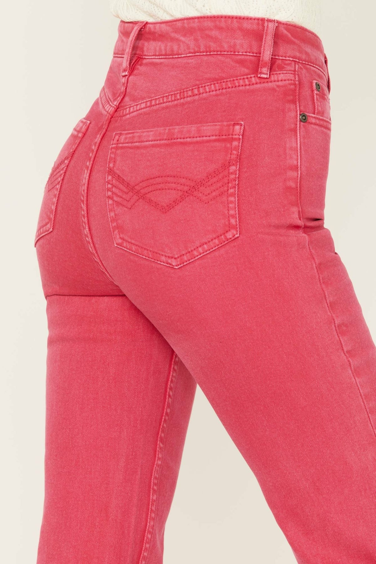 Cherry High Risin Kick Stretch Flare Jeans