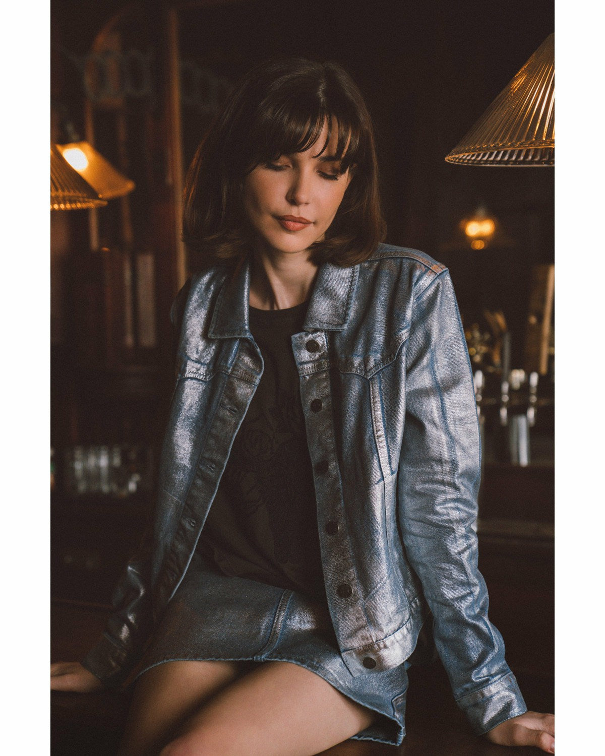 Goldfinch Denim Foiled Jacket