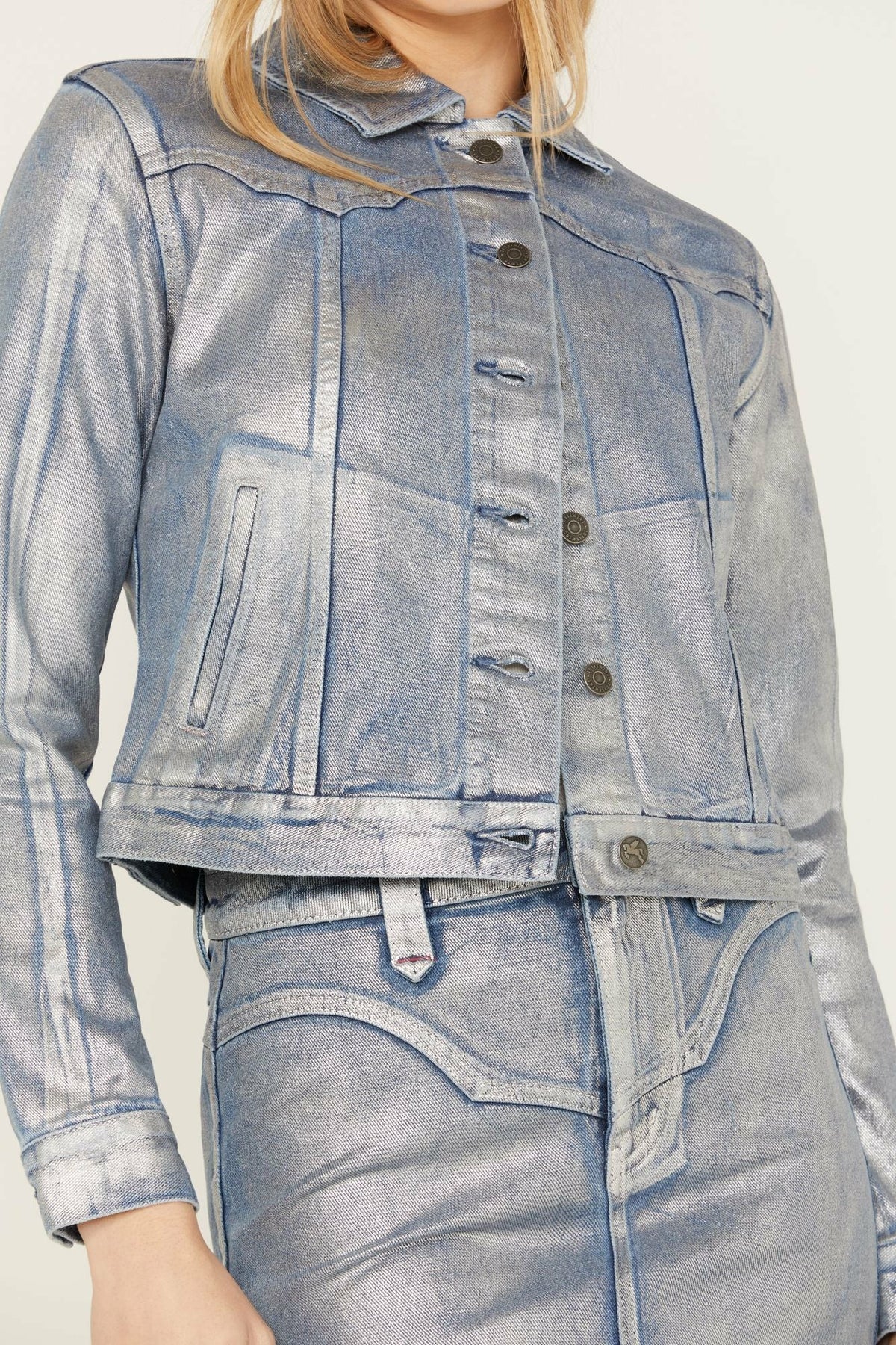 Goldfinch Denim Foiled Jacket