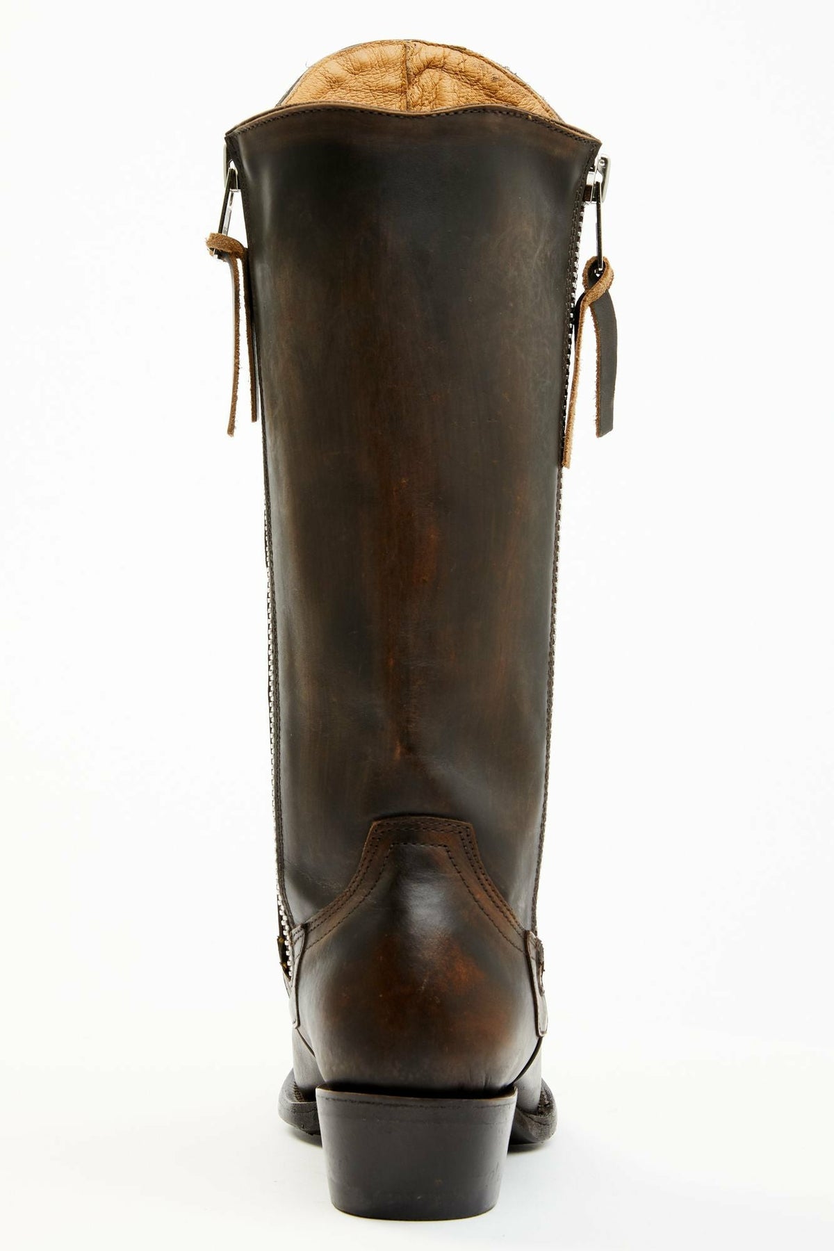 Latigo Side Zip Distressed Tall Western Boot - Snip Toe