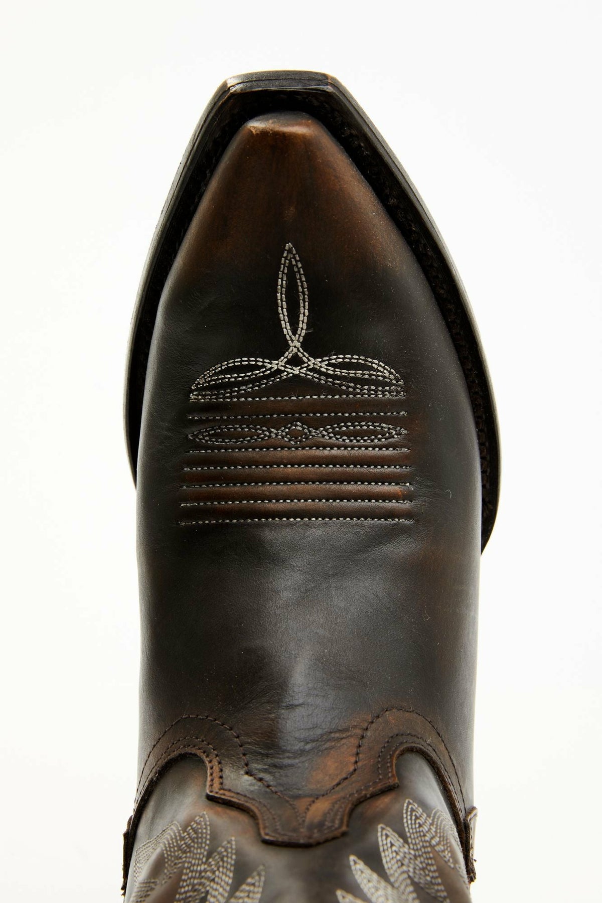 Latigo Side Zip Distressed Tall Western Boot - Snip Toe