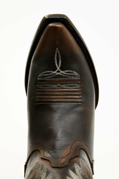 Latigo Side Zip Distressed Tall Western Boot - Snip Toe