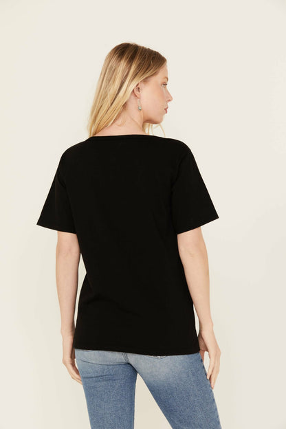 Velvet Cowgirl Cut Out Graphic Tee