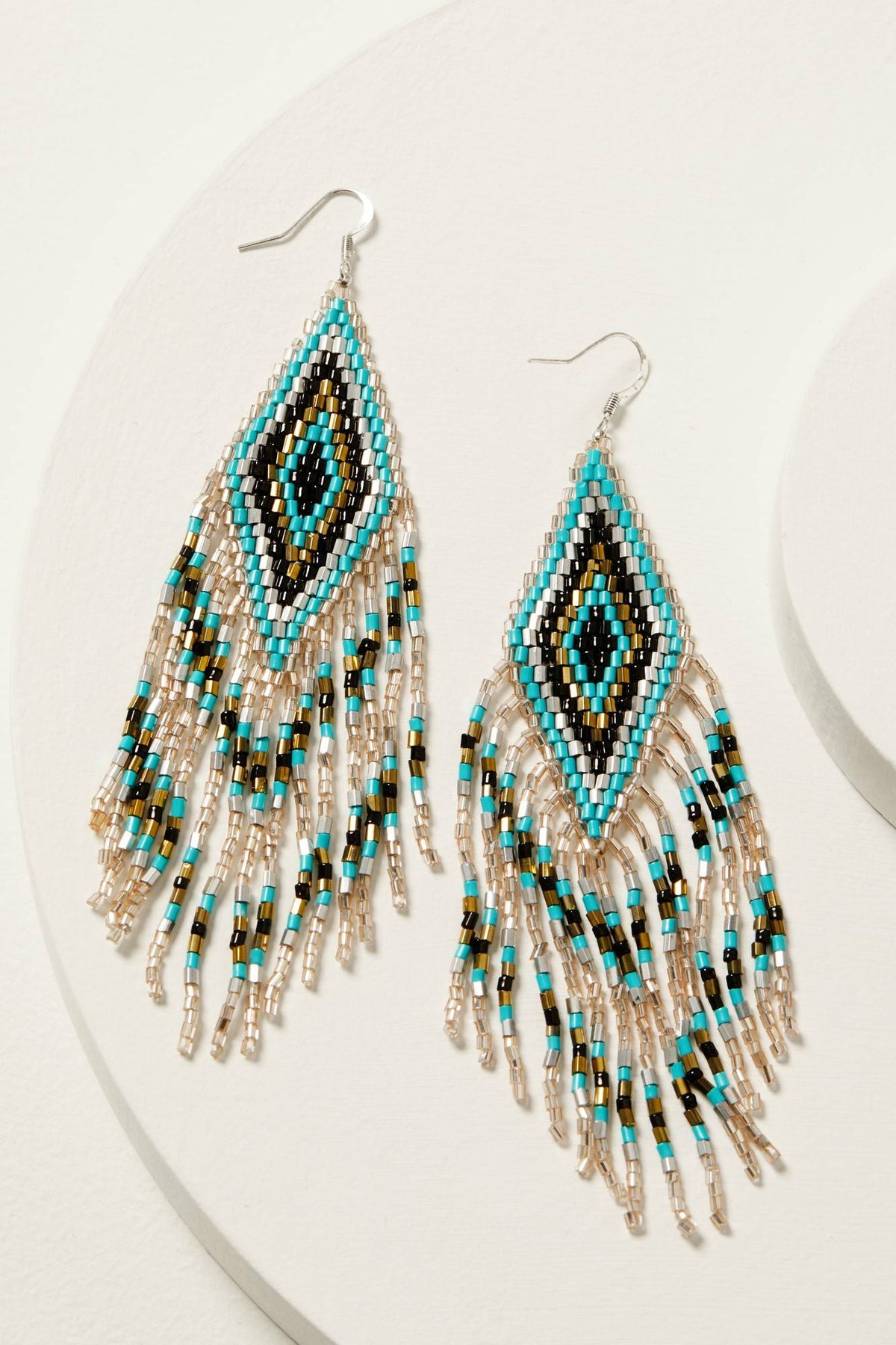 Lola Beaded Fringe Earrings