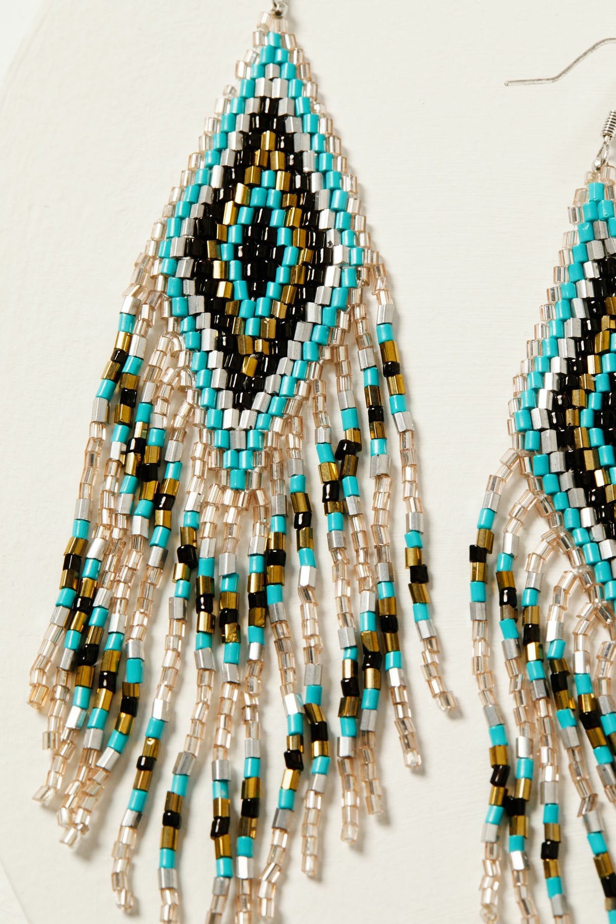 Lola Beaded Fringe Earrings