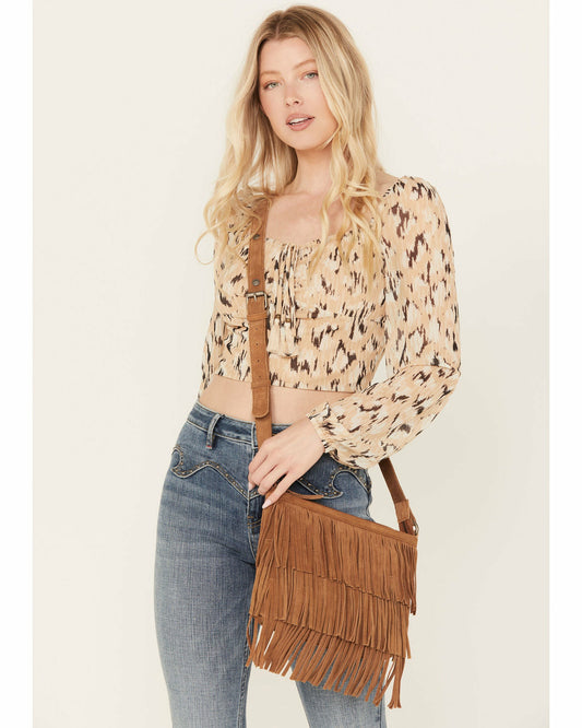Darlington Court Suede Crossbody Handbag